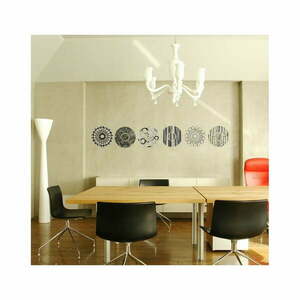 Naklejka Ambiance Grey And Black Circles obraz