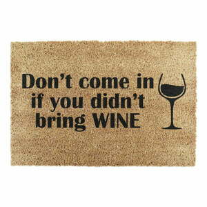 Wycieraczka z włókna kokosowego 40x60 cm Without Wine – Artsy Doormats obraz
