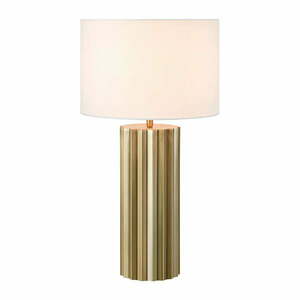 Lampa stołowa w kolorze brązu z tekstylnym kloszem (wys. 60 cm) Hashira – Markslöjd obraz