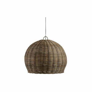 Naturalna lampa wisząca z ratanu WOOOD Mooze, ø 80 cm obraz