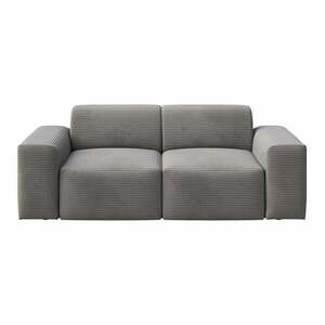Szara sztruksowa sofa 205 cm Villet – Rodier obraz