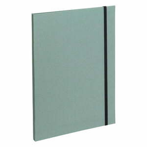 Zielony kartonowy organizer Paulina Canvas Paper Laminate A5 – Bigso obraz