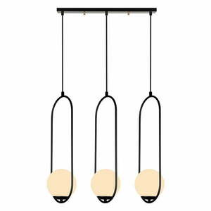 Czarna lampa wisząca Squid Lighting Arch, wys. 146 cm obraz
