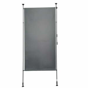 Szara metalowo-tekstylna osłona balkonowa 120x225 cm – Garden Pleasure obraz