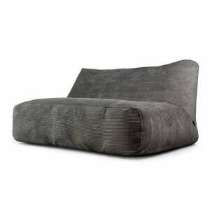 Ciemnoszary sztruksowy worek do siedzenia Sofa Tube 160 – SLOWDOWN obraz