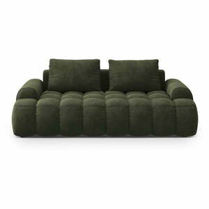 Zielona aksamitna sofa 200 cm Linz – Cosmopolitan Design obraz