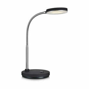 Czarna lampa stołowa LED Markslöjd Flex obraz