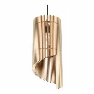Drewniana lampa wisząca Nice Lamps Limpezia obraz