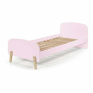 Różowe łóżko dziecięce Vipack Kiddy, 200x90 cm obraz