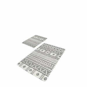 Czarno-białe dywaniki łazienkowe zestaw 2 szt. 60x100 cm – Mila Home obraz