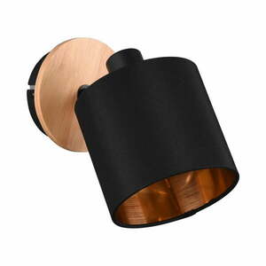 Czarno-naturalna lampa punktowa ø 12 cm Tommy – Trio obraz