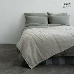 Lniana pikowana narzuta 140x220 cm Melange – Linen Tales obraz