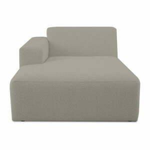 Jasnobrązowy moduł sofy z materiału bouclé (lewostronny) Roxy – Scandic obraz