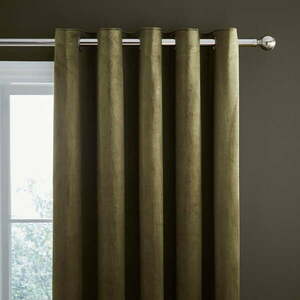 Zasłony częściowo zaciemniające (dimout) w kolorze khaki zestaw 2 szt. 168x229 cm Kingsley – Catherine Lansfield obraz