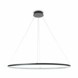 Czarna lampa wisząca Tomasucci Oval Ring, wys. 92 cm obraz