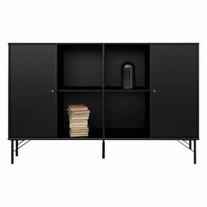 Czarna komoda Hammel Mistral Kubus, 136 x 89 cm obraz