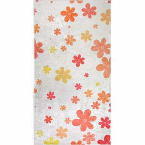 Pomarańczowo-kremowy dywan dziecięcy odpowiedni do prania 160x230 cm Fall Flowers – Vitaus obraz