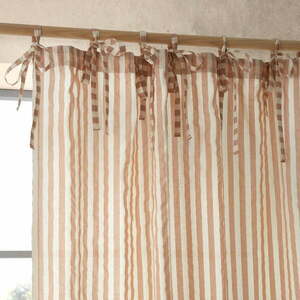 Firanka w kolorze terakoty 140x229 cm Zanzibar Stripe – Pineapple Elephant obraz
