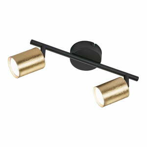 Lampa sufitowa w czarno-złotym kolorze z metalowym kloszem ø 8 cm Vano – Fischer & Honsel obraz