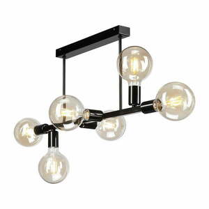 Czarna lampa sufitowa − LAMKUR obraz