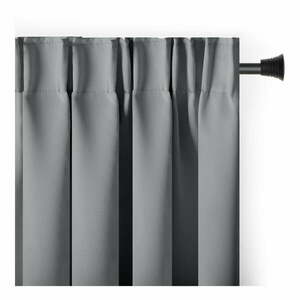 Szara zaciemniająca zasłona termiczna 140x270 cm Pleat – Restilo obraz