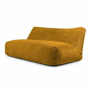 Musztardowy sztruksowy worek do siedzenia Sofa Tube 190 – SLOWDOWN obraz