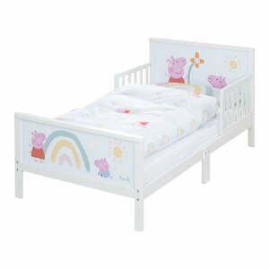 Białe łóżko dziecięce 70x140 cm Peppa Pig – Roba obraz