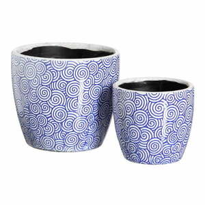 Ceramiczne osłonki na doniczki zestaw 2 szt. ø 19 cm Porto – Ixia obraz