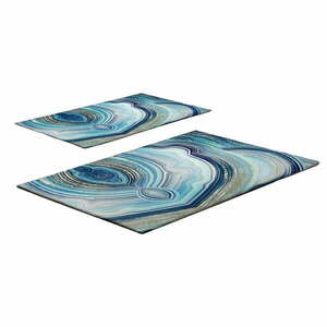 Niebieskie dywaniki łazienkowe zestaw 2 szt. 60x100 cm – Foutastic obraz