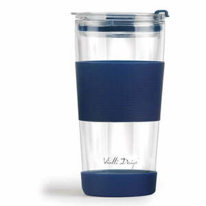 Niebieski kubek termiczny 600 ml Fuori – Vialli Design obraz