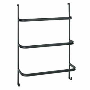 Czarny wieszak na ręczniki Wenko Towel Holder Black, 21x54 cm obraz