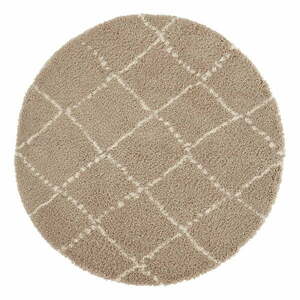 Jasnobrązowy dywan Mint Rugs Hash, ⌀ 120 cm obraz