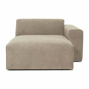 Beżowa sztruksowa sofa modułowa w kształcie litery "U" Scandic Sting, prawostronna obraz