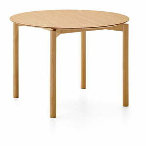 Okrągły stół w dekorze jesionu ø 110 cm Indara – Kave Home obraz