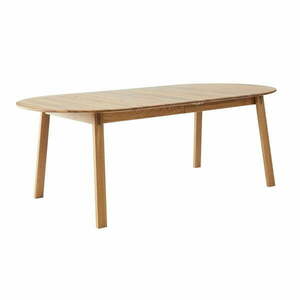 Rozkładany stół z dodatkowym blatem z litego drewna dębowego 100x220 cm Amalfi – Hammel Furniture obraz