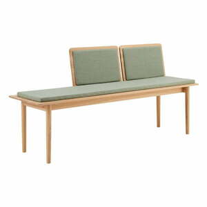 Jasnozielono-naturalna wełniana ławka Elba – Hammel Furniture obraz