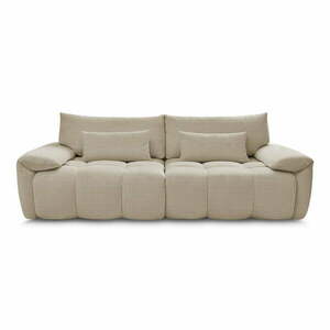 Beżowa sofa z tkaniny szenilowej 264 cm Ivane – Bobochic Paris obraz