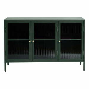 Zielona metalowa witryna Unique Furniture Bronco, wys. 85 cm obraz