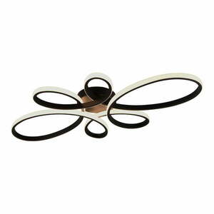 Czarna lampa sufitowa LED 45.5x83 cm Fly – Trio obraz