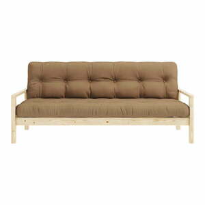 Brązowa rozkładana sofa 205 cm Knob – Karup Design obraz