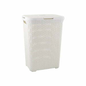 Jasnokremowy kosz na pranie Curver Hamper, 60 l obraz