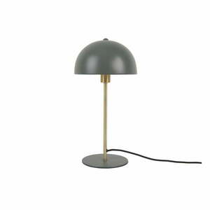 Zielona lampa stołowa z detalami w kolorze złota Leitmotiv Bonnet obraz
