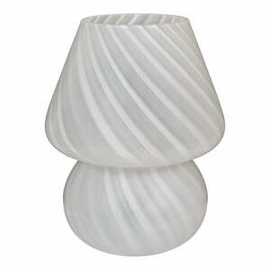 Biała lampa stołowa LED ze szklanym kloszem (wysokość 19, 5 cm) Alton – House Nordic obraz