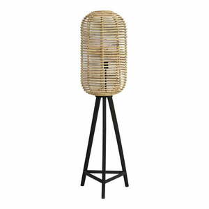 Czarno-naturalna lampa stojąca (wysokość 140 cm) Tabana – Light & Living obraz