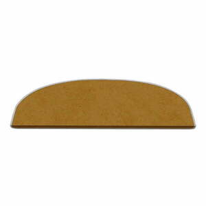 Jasnobrązowe dywaniki na schody zestaw 16 szt. 20x65 cm Plain Color – Vitaus obraz