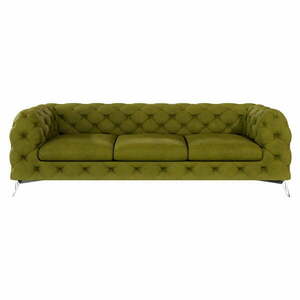 Zielona aksamitna sofa 243 cm Chelsea – Ropez obraz