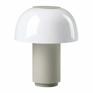 Szara aluminiowa lampa stołowa LED ze ściemniaczem (wysokość 22 cm) Harvest – Zone obraz