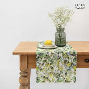 Lniany bieżnik 40x200 cm Lotus – Linen Tales obraz