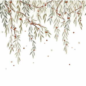 Tapeta dziecięca 200 cm x 248 cm Eucalyptus Blooming – Lilipinso obraz