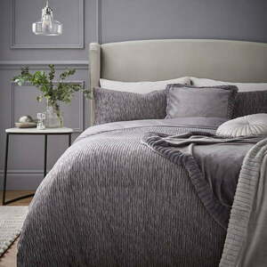 Szara pościel dwuosobowa 200x200 cm Allure Sparkle – Catherine Lansfield obraz
